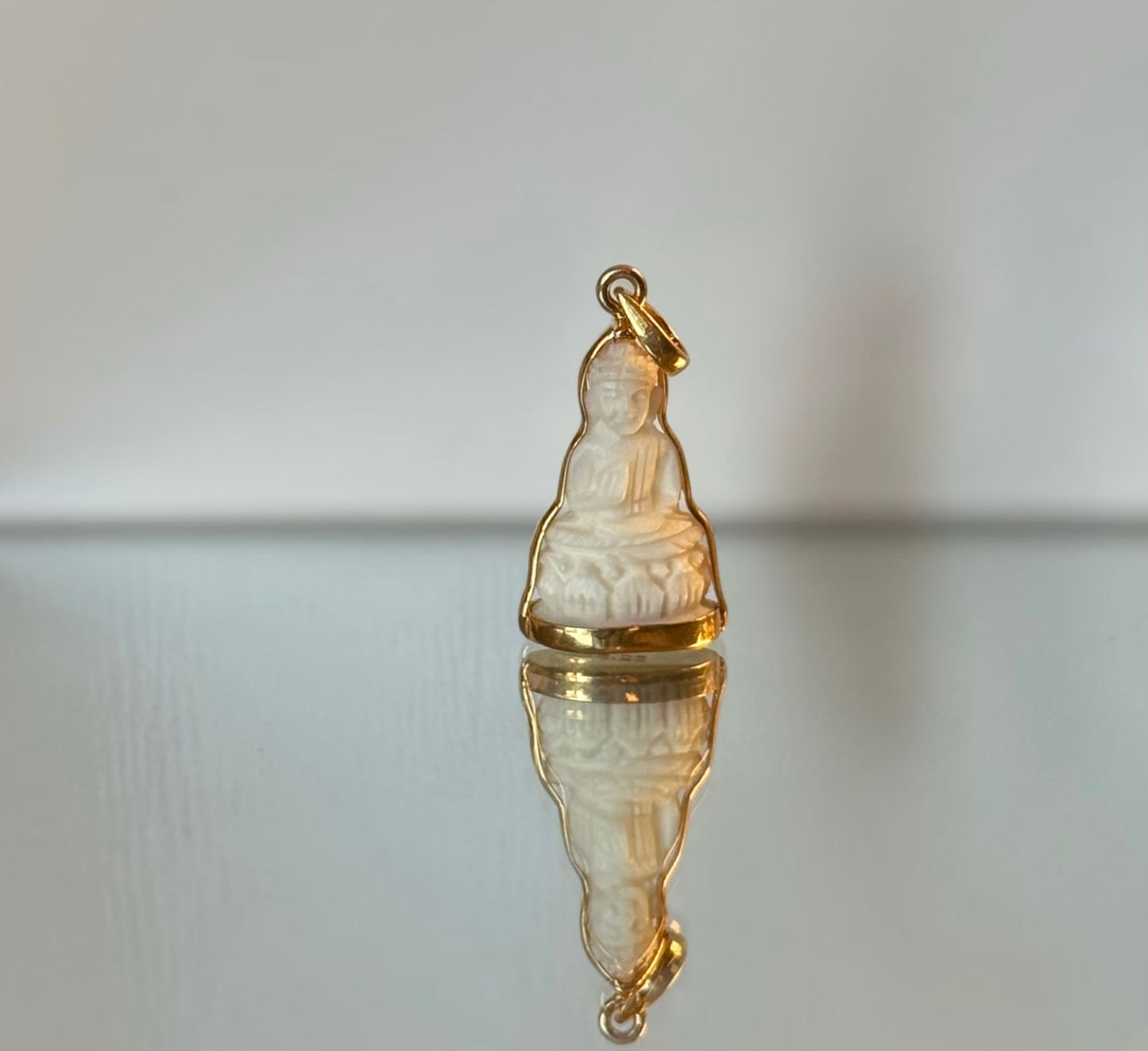 Double-Sided Cow Bone Buddha Pendant | Limited Stock