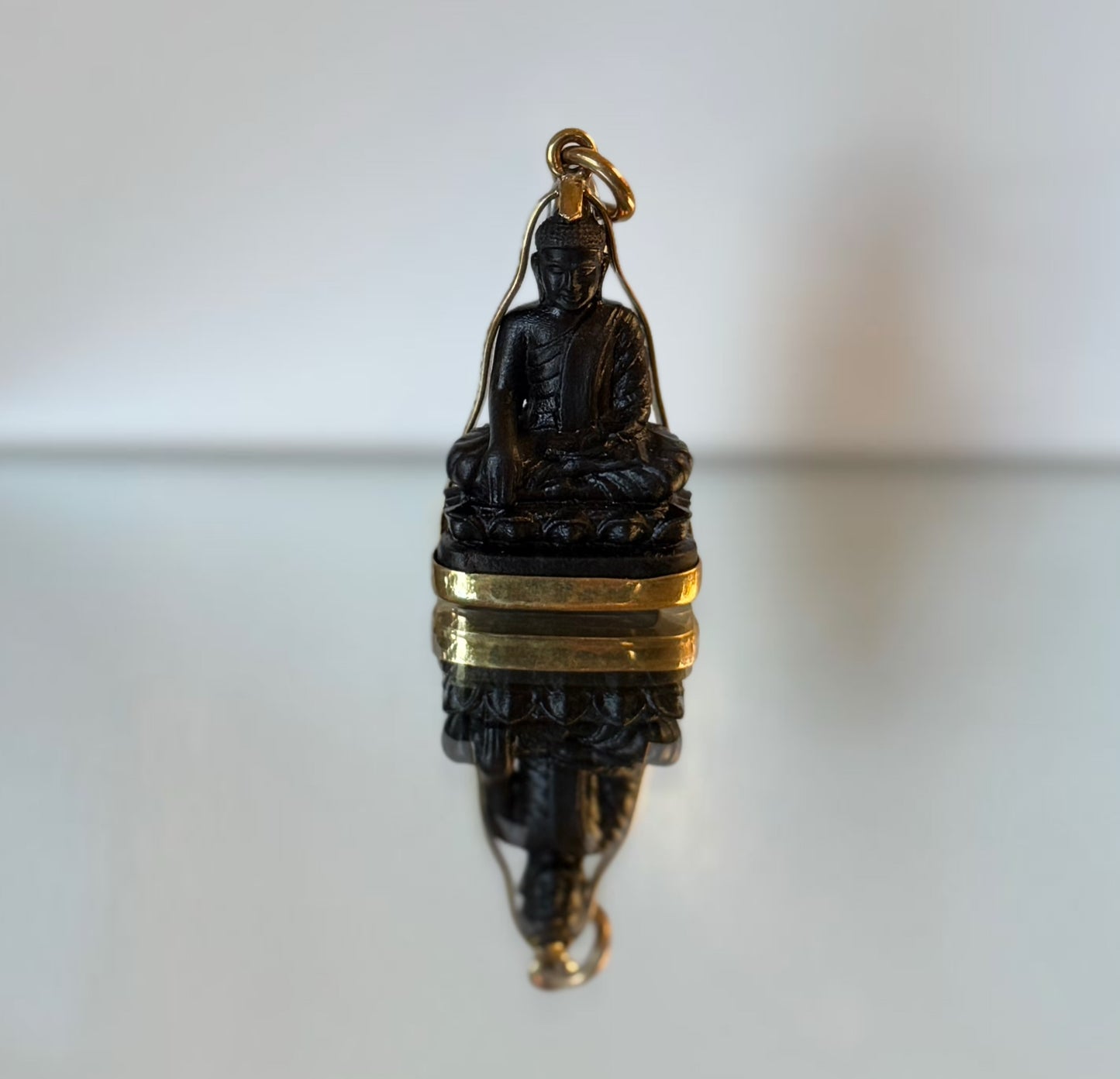 Blackwood Buddha Pendant in Brass
