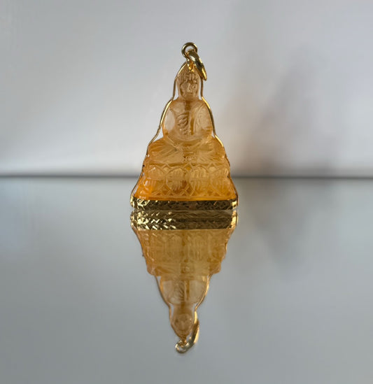 Gold Yellow Buddha Pendant | Limited Stock