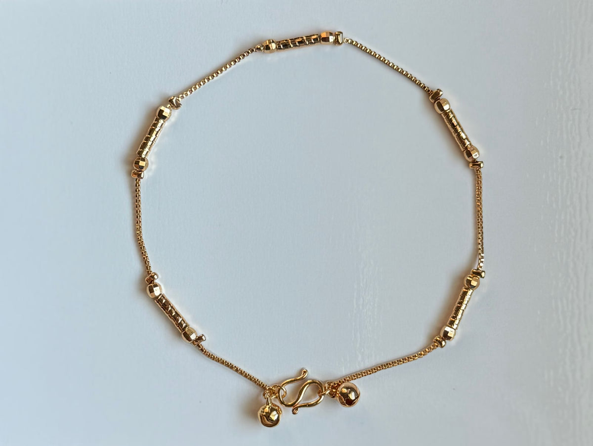 Ka'ta Anklet | Two Delicate Bell Charms