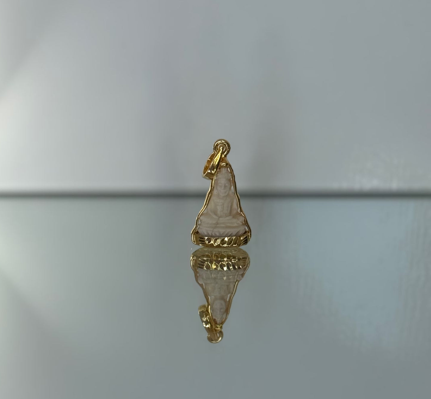 Miniature Cow Bone Buddha Pendant | Limited Stock