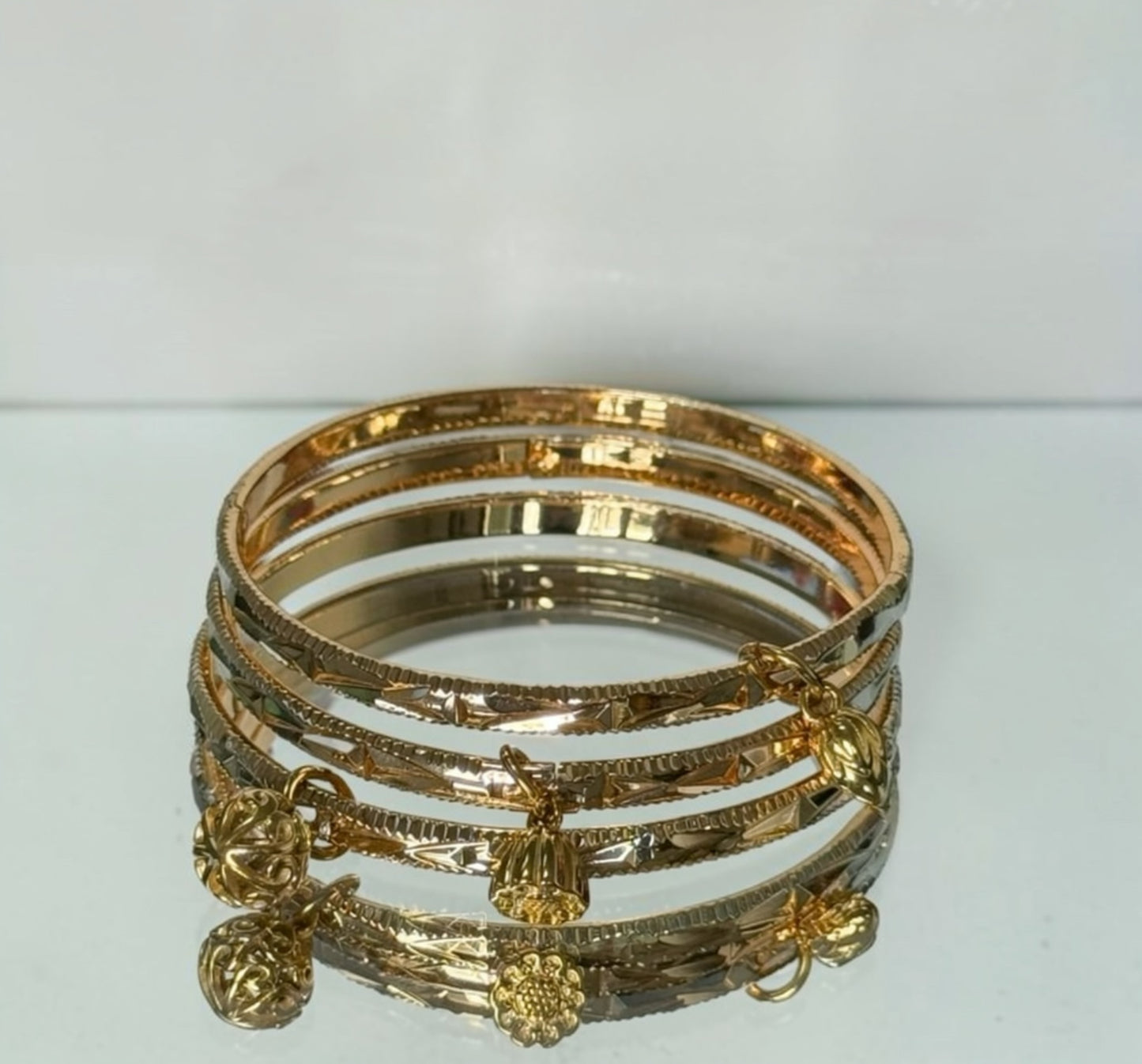 Bangle Set | Three Charms