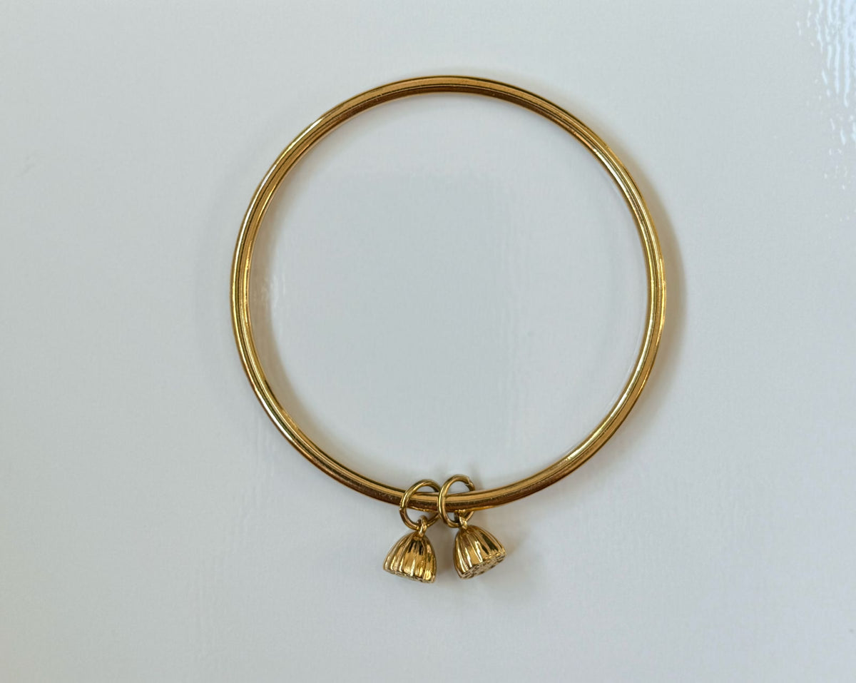 Khmer Bangle | Two Pka Krapum Chhouk Charms