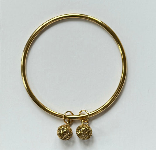 Khmer Bangle | Two Kantrom Pka Chan Charms- Limited Edition